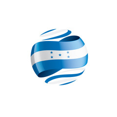 Honduras flag, vector illustration on a white background