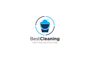 cleaning logo and icon vector illustration design template