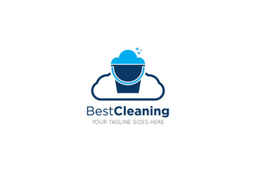 cleaning logo and icon vector illustration design template