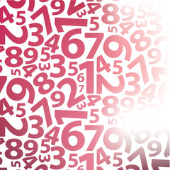 Abstract Background with Numbers Pattern 