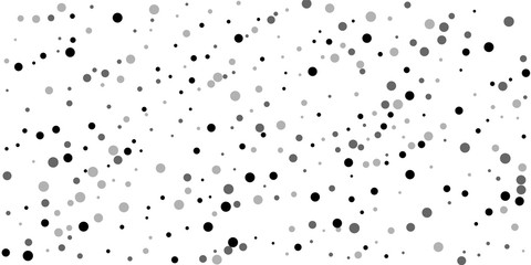 Scattered random black dots. Dark points dispersio