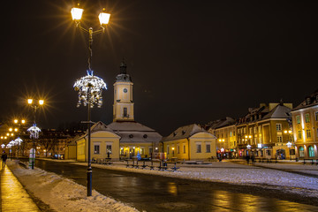 Białostocki Ratusz zimowo