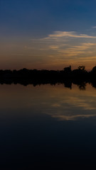 Smartphone HD wallpaper of beautiful sunset near Kuehmoos - Bavaria - Germany