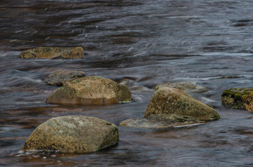 Roklansky creek near Modrava village in national park Sumava