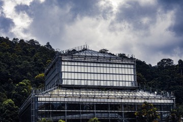 Queen Sirikit Botanic Garden in couldy day at mae rim, chiang mai thailand.