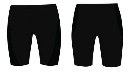 Black swimwear. vector illustration