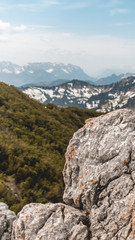 Smartphone HD wallpaper of beautiful alpine view on the Hochfelln - Bergen - Bavaria - Germany