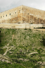 An ancient wall from the time of the second temple.