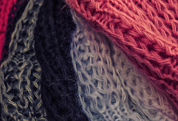 Tejidos de lana multicolores