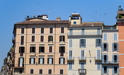 Fototapeta na wymiar Building in Piazza di Spagna, Rome, Italy