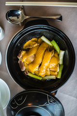 Stewed chicken with 