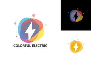 Colorful Electric Logo Template Design Vector, Emblem, Design Concept, Creative Symbol, Icon
