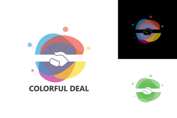 Colorful Deal Logo Template Design Vector, Emblem, Design Concept, Creative Symbol, Icon