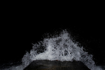 Splashing wave on the Black sea. © lindama
