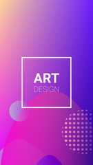 Gradient Background. Banner Design Composition. Horizontal Orientation. Modern Geometric Pattern. Gradient Background.