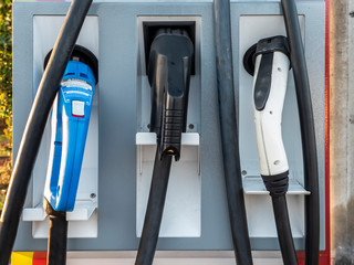 Electric Vehicle charging options handles