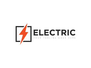 electric logo and icon vector illustration design template
