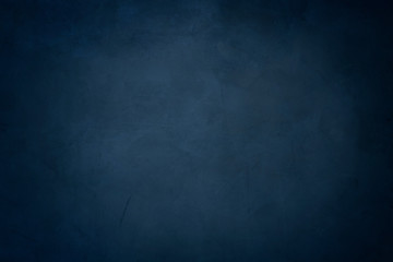 blue cement background, horizontal blank concrete wall