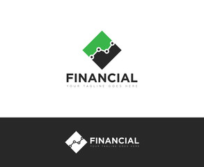 Finance logo and icon vector design template