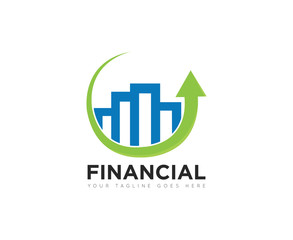 Finance logo and icon vector design template