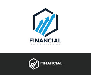 Finance logo and icon vector design template