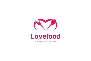 love food logo and icon vector design template