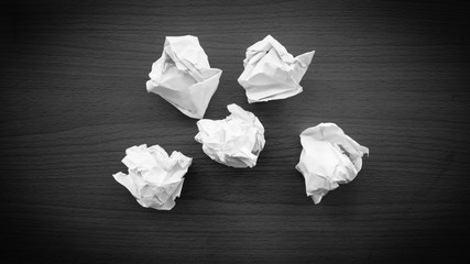 paper, crumpled, ball, white, background, brainstorming, isolated, rubbish, crumple, note, trash, notebook, office, page, garbage, old, texture, concept, table, waste, brainstorm, wastepaper, document