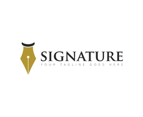 pen logo, icon and symbol vector ilustration design template