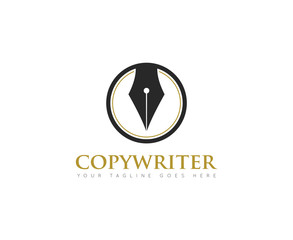 pen logo, icon and symbol vector ilustration design template