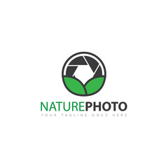 camera photography logo and icon vector design template