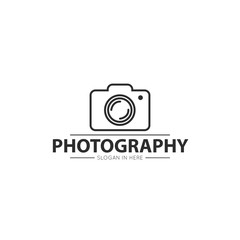 camera photography logo and icon vector design template