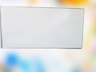 Empty white board