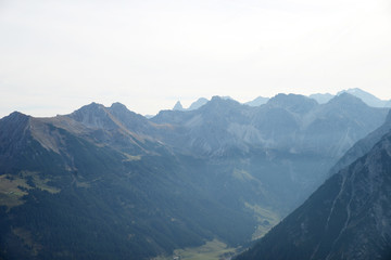 Fototapeta premium Allgäuer Alpen - Blick vom Walmendinger Horn 