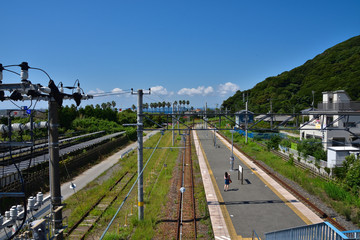 千葉　JR浜金谷駅構内