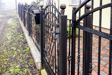 wrough iron fence