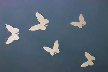 butterflies cut out in wood