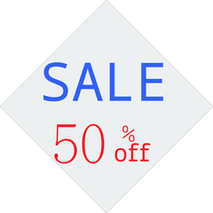 50% discount illustration