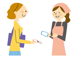 スマホ決済　主婦