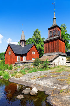 Alte Kirche in Fagervik, Finnland