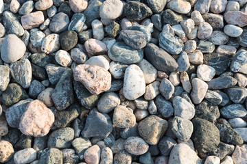 Texture of river stones