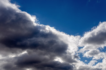 blue sky with white clouds