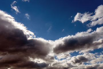 Obraz premium blue sky with white clouds