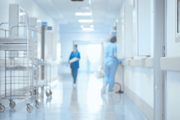 Hallway Specialists medical blurred background