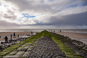 Fototapeta premium Norderney - Wellenbrecher