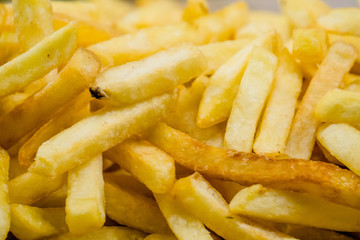 French fries at street food.