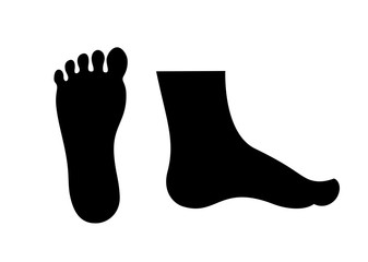 Human foot icon