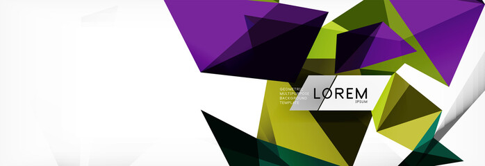 Science background. Abstract triangle pattern. Vector abstract geometric template