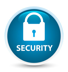 Security (padlock icon) special prime blue round button