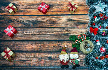 Beautiful Christmas frame, with place for text, copy space.