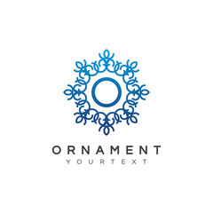 ornament logo design
